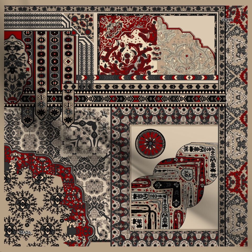 Brada Tivil İpek Eşarp – Zamansız Şıklığa İpeksi Dokunuş