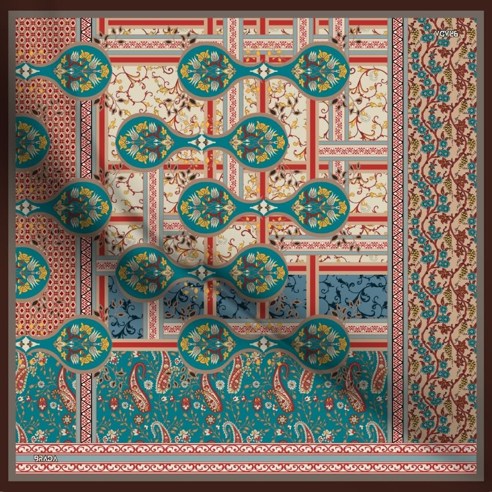 Brada Tivil İpek Eşarp – Zamansız Şıklığa İpeksi Dokunuş