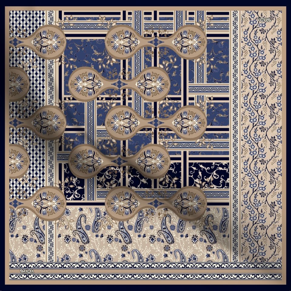 Brada Tivil İpek Eşarp – Zamansız Şıklığa İpeksi Dokunuş