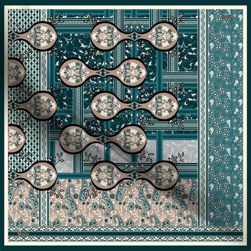 Brada Tivil İpek Eşarp – Zamansız Şıklığa İpeksi Dokunuş