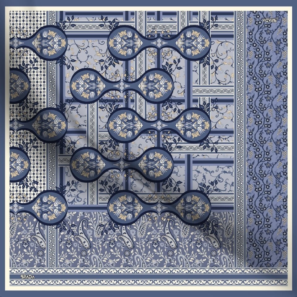 Brada Tivil İpek Eşarp – Zamansız Şıklığa İpeksi Dokunuş
