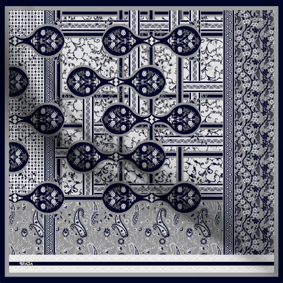 Brada Tivil İpek Eşarp – Zamansız Şıklığa İpeksi Dokunuş