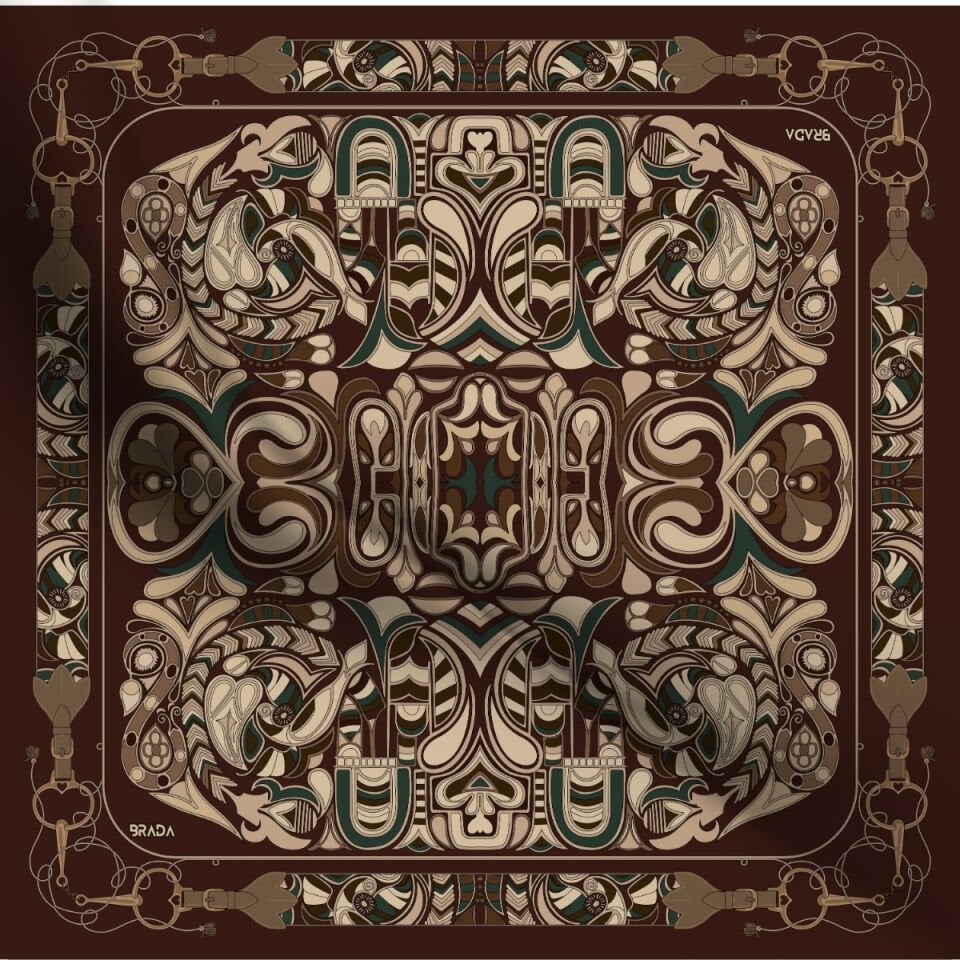 Brada Tivil İpek Eşarp – Zamansız Şıklığa İpeksi Dokunuş