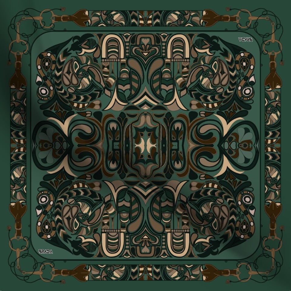 Brada Tivil İpek Eşarp – Zamansız Şıklığa İpeksi Dokunuş