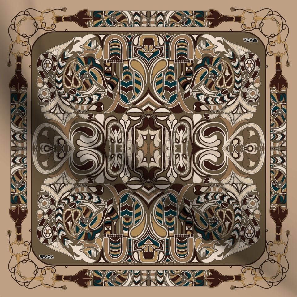 Brada Tivil İpek Eşarp – Zamansız Şıklığa İpeksi Dokunuş