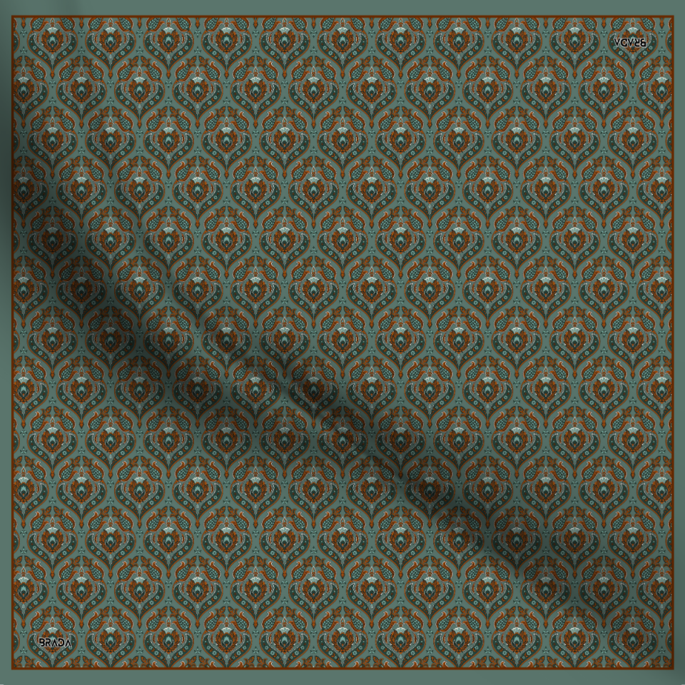 Brada Tivil İpek Eşarp – Zamansız Şıklığa İpeksi Dokunuş