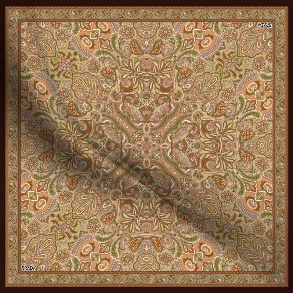 Brada Tivil İpek Eşarp – Zamansız Şıklığa İpeksi Dokunuş