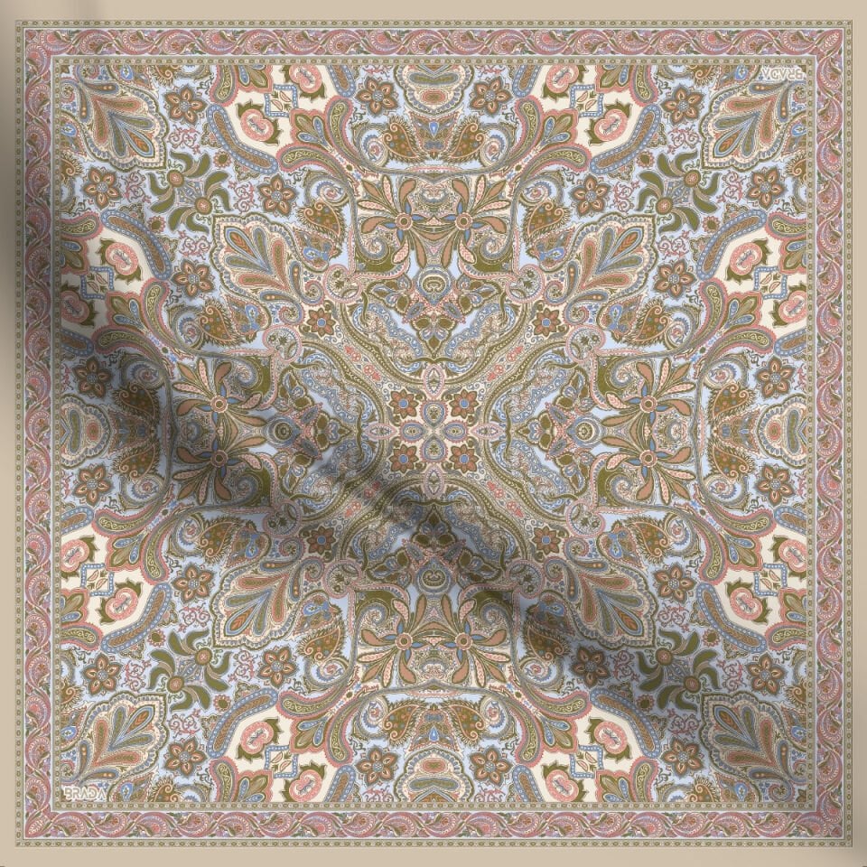 Brada Tivil İpek Eşarp – Zamansız Şıklığa İpeksi Dokunuş