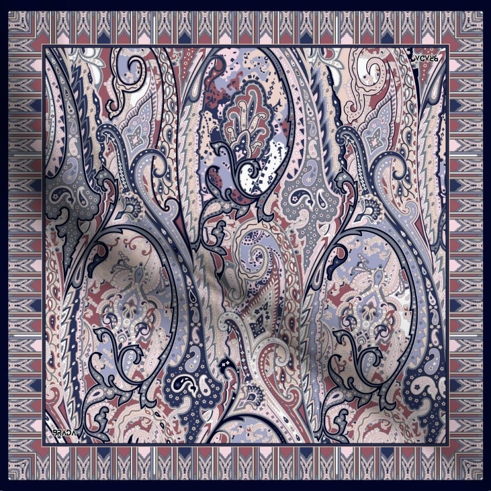 Brada Tivil İpek Eşarp – Zamansız Şıklığa İpeksi Dokunuş