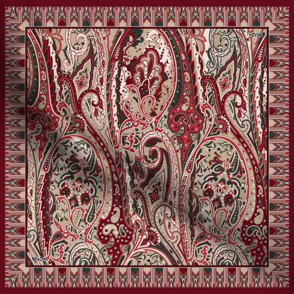 Brada Tivil İpek Eşarp – Zamansız Şıklığa İpeksi Dokunuş