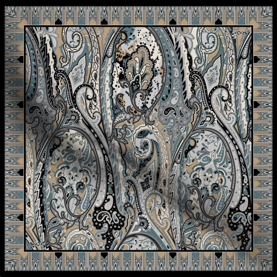 Brada Tivil İpek Eşarp – Zamansız Şıklığa İpeksi Dokunuş