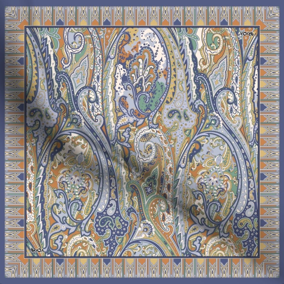 Brada Tivil İpek Eşarp – Zamansız Şıklığa İpeksi Dokunuş